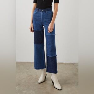 Rails Jeans wide leg indigo patchwork